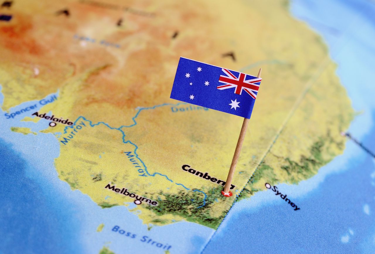 Nederland-Australië - Kaarten Op Postzegels Grenzeloos Nederland