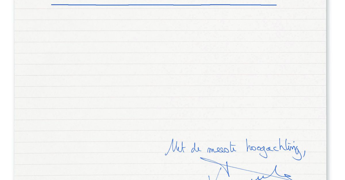 Brief aan de koning van België, van een Belg - NRC