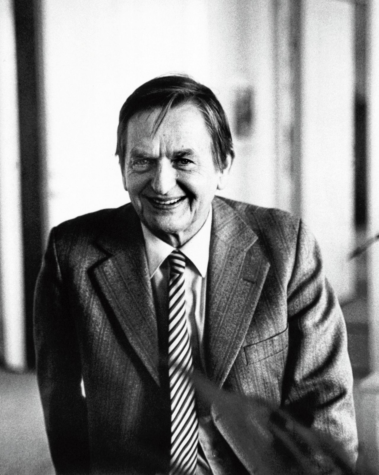 Olof Palme, 9 uur voor zijn dood.