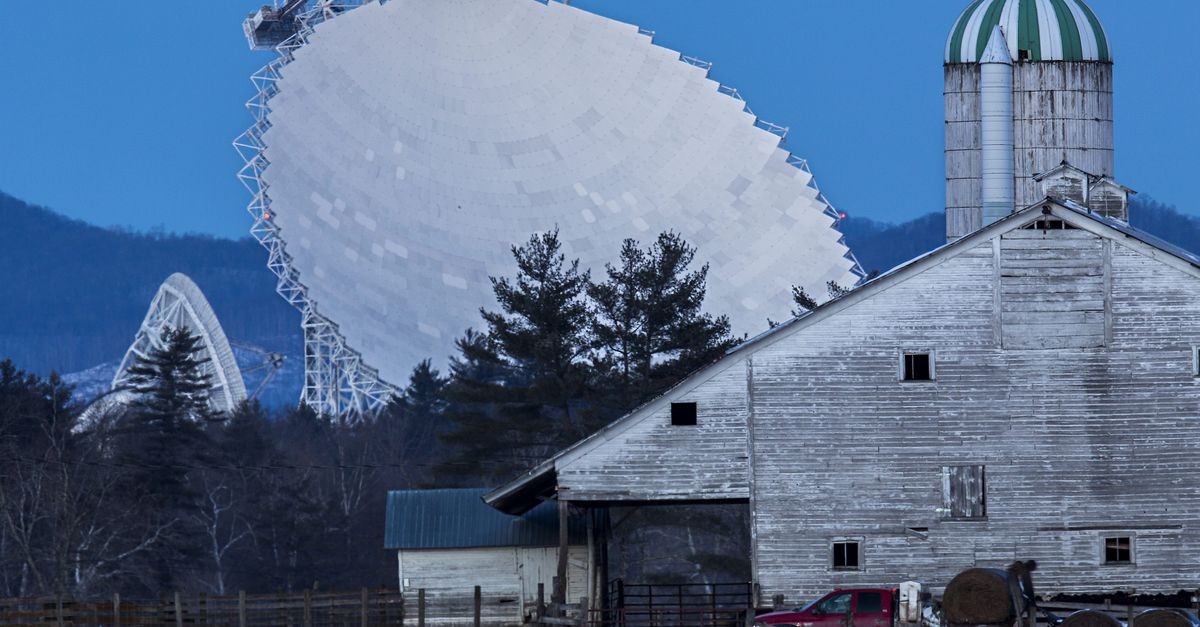 Green Bank, West Virginia de stad zonder wifi en mobiele telefoon NRC