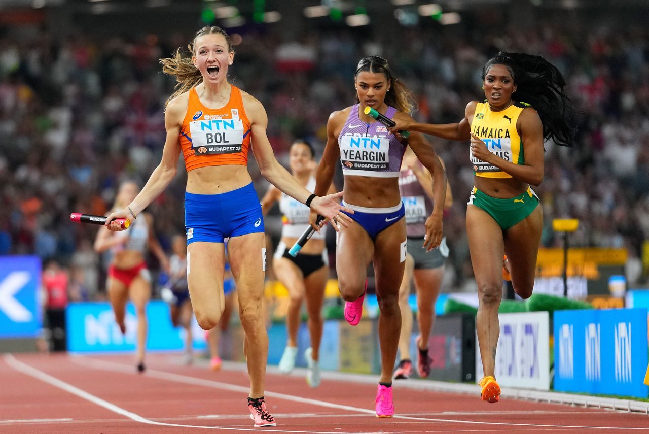 Nederlandse estafetteploeg wereldkampioen op 4×400 meter, tweede goud voor Femke Bol 