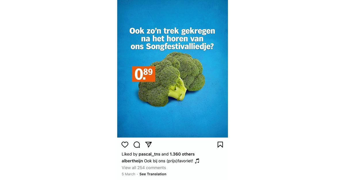Albert Heijn Does Not Apologize For Broccoli Advertising World Today News