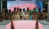 De uitzending op staatstelevisie waarin de junta op maandagavond aankondigde de macht te grijpen in Burkina Faso. 