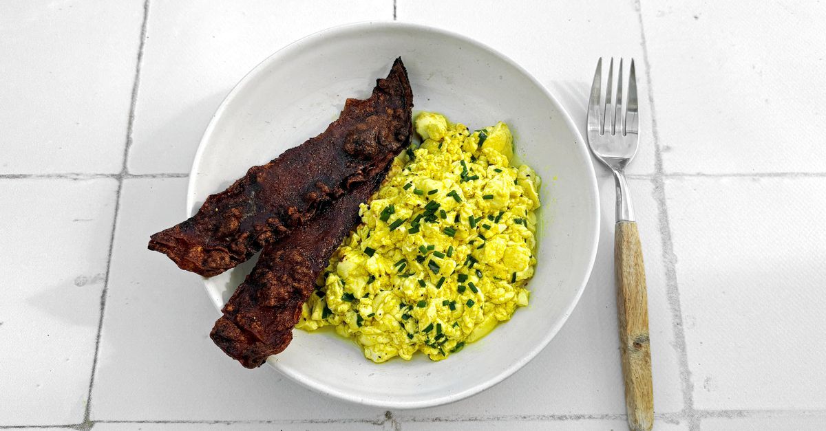 Smeuiig ei, crispy bacon – en geen dier bij nodig