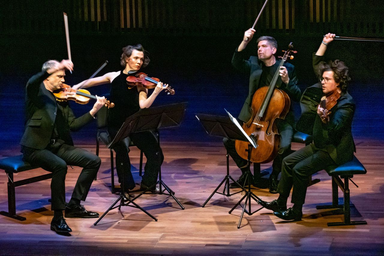 Het Signum Quartett op de Strijkkwartet Biënnale in Amsterdam.