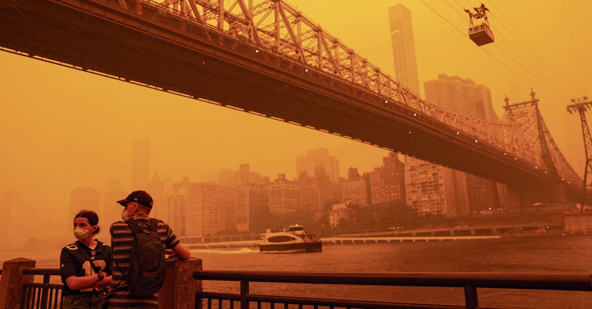Millions of people in the United States and Canada are breathing unhealthy air from wildfires