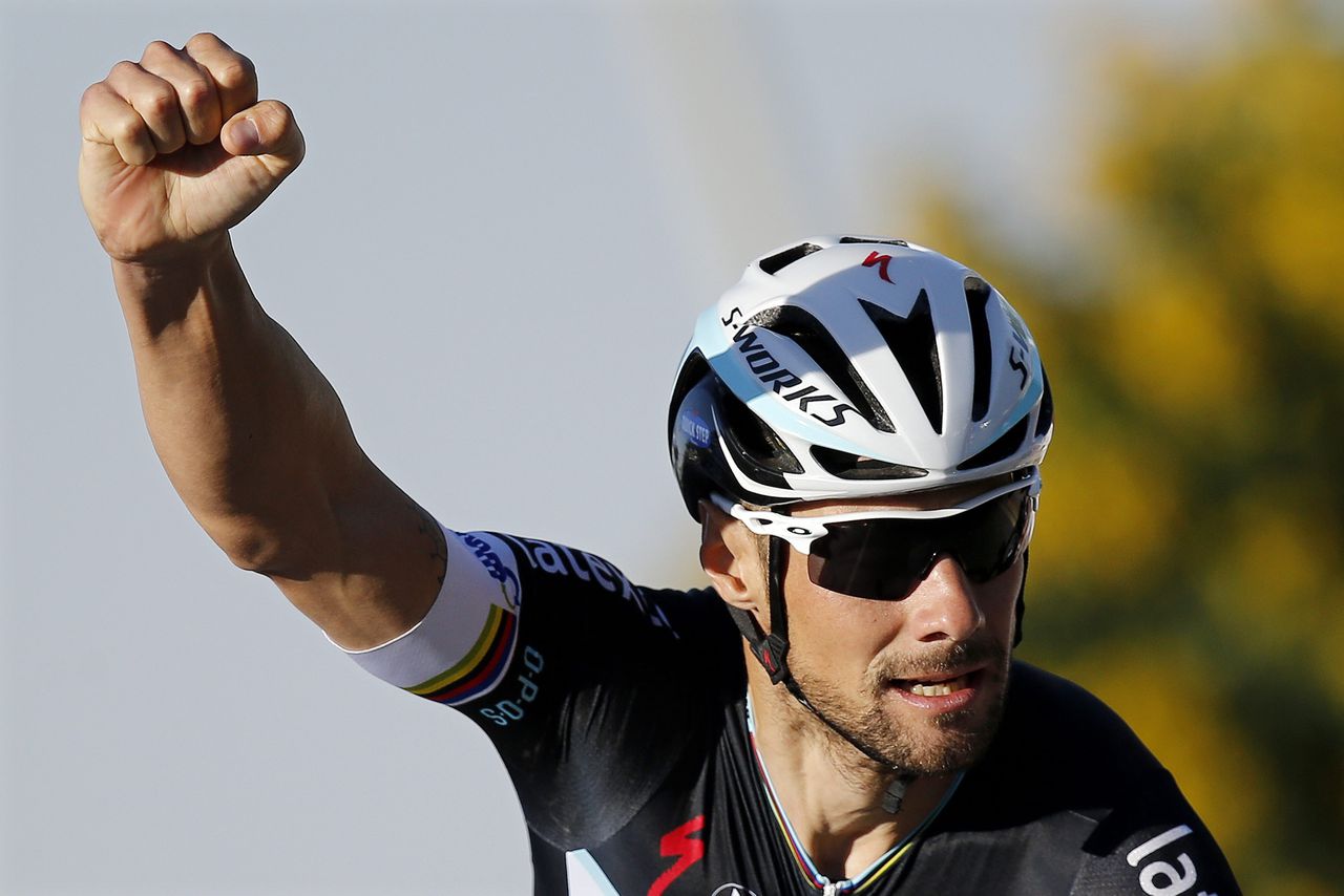 Tom Boonen in de Tour van Qatar vorig jaar. Hij en een aantal ploeggenoten worden vervolgd voor belastingontduiking.