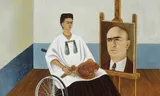 Zelfportret met portret van Dr-Farill, 1951.