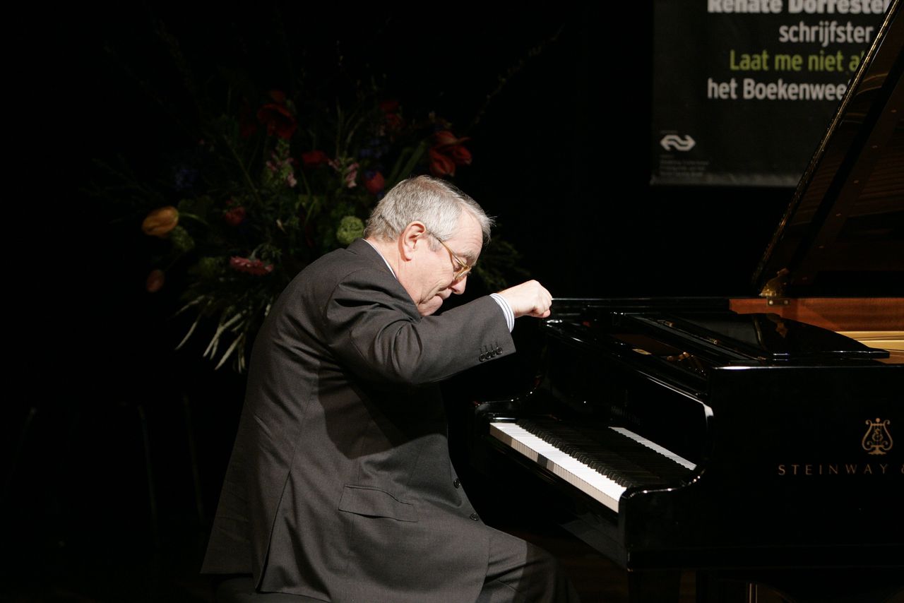 Jazzpianist Louis van Dijk in 2008.