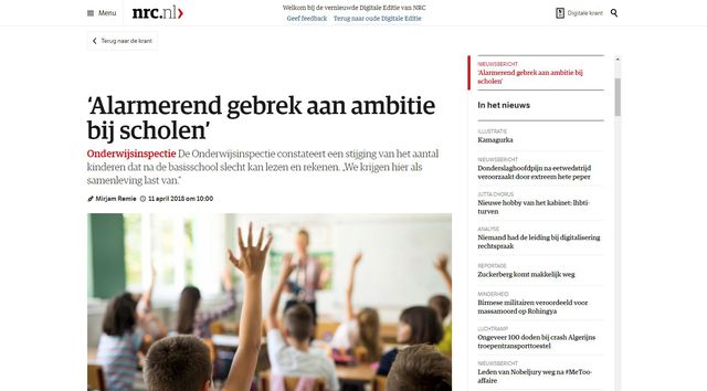 NRC vernieuwt digitale editie op het web