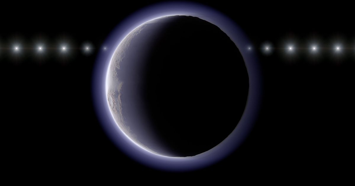 Unexpected discovery of a space rock with a thin atmosphere in a corner of the solar system