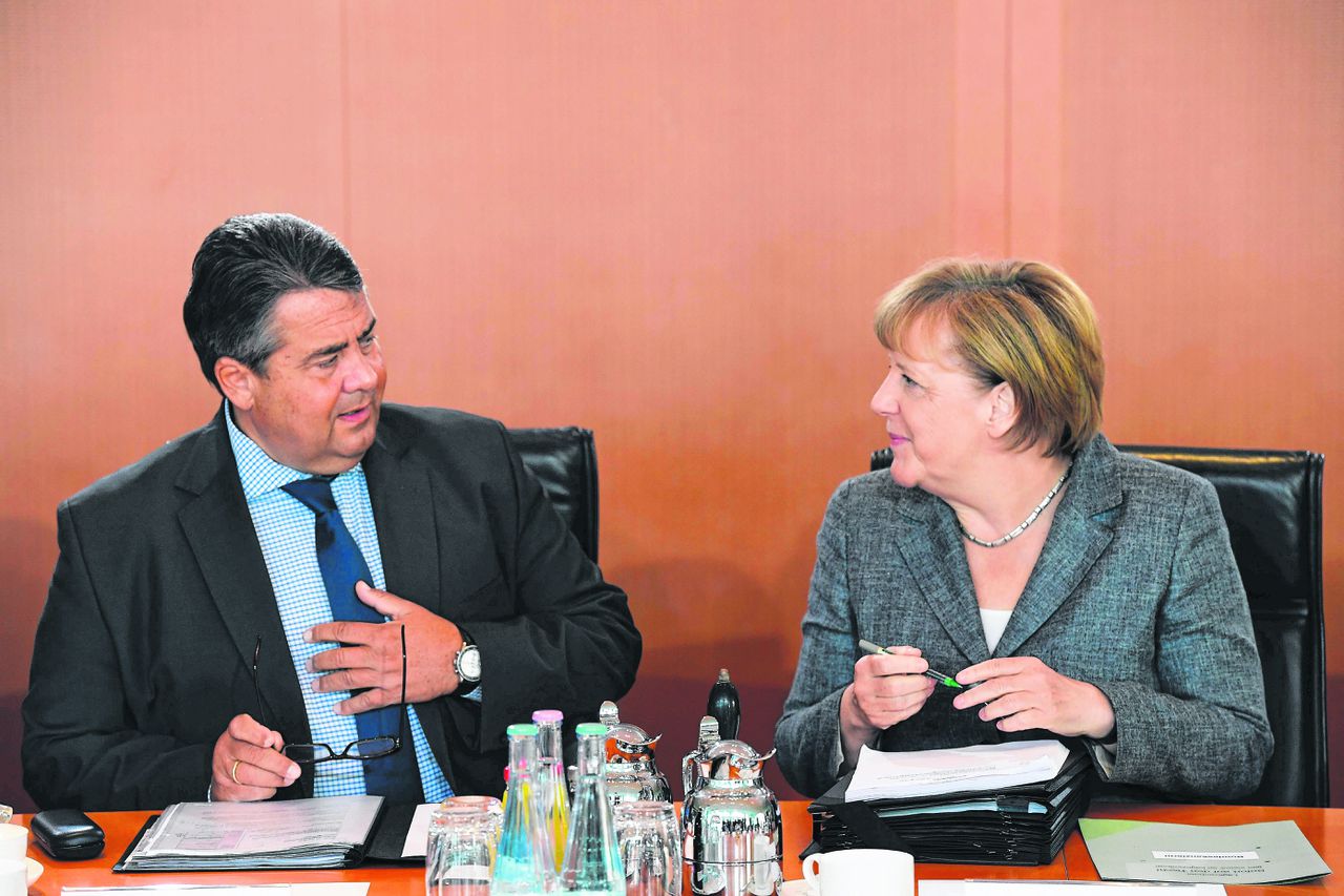 Gabriel klem door coalitie met CDU 
