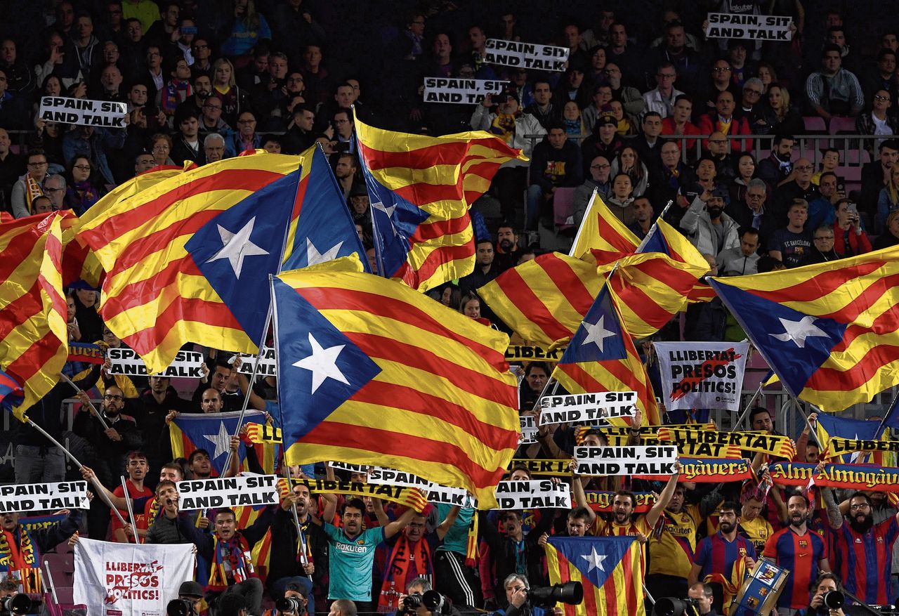 El clásico als podium voor Catalaans protest 