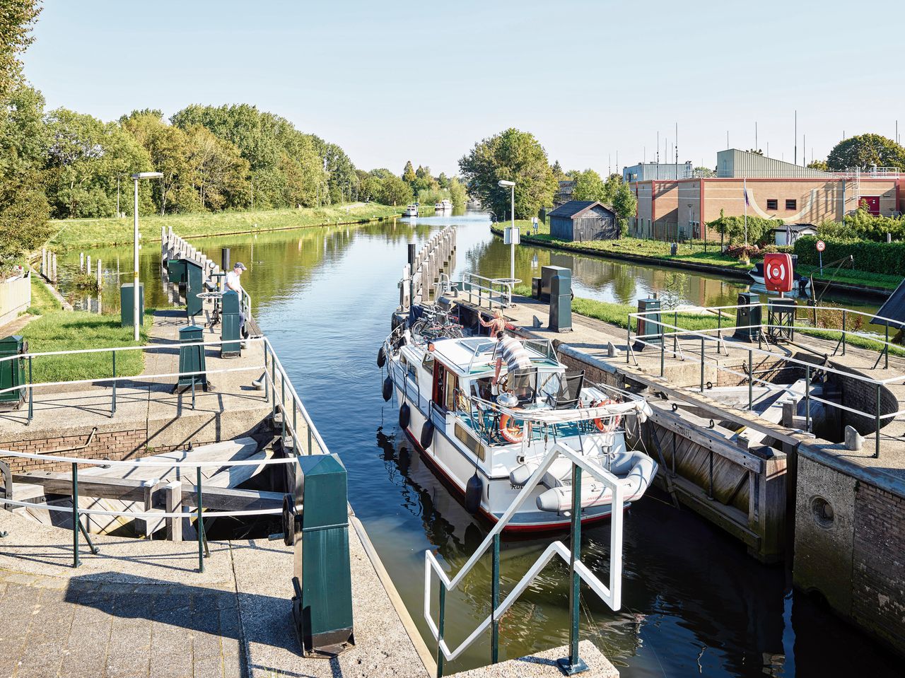 De Waaiersluis in Gouda moet de Hollandsche IJssel van zoet water voorzien.