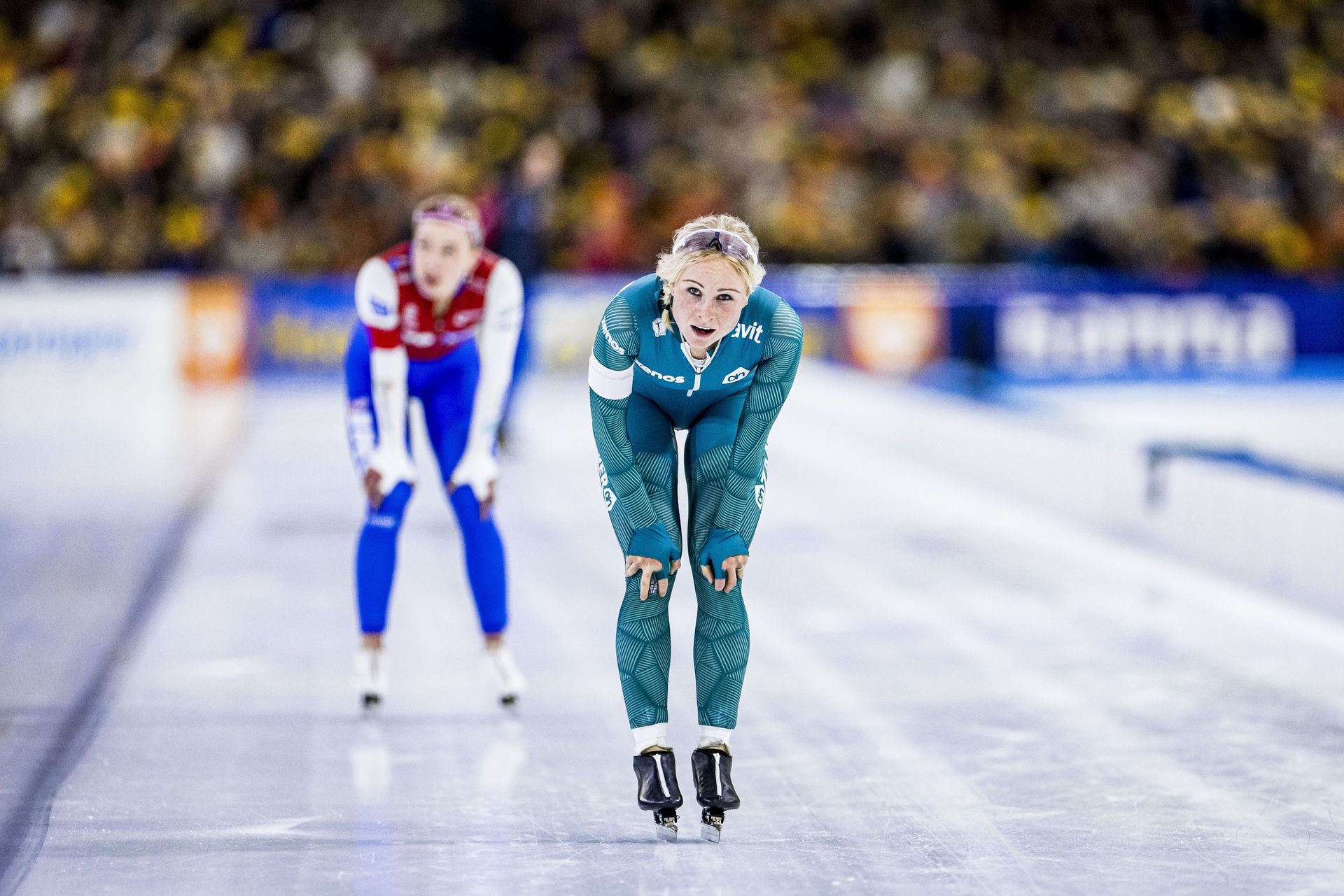 Marijke Groenewoud cruzó la meta por delante de la favorita Joy Beune y también es candidata al podio en los Juegos de Milán.