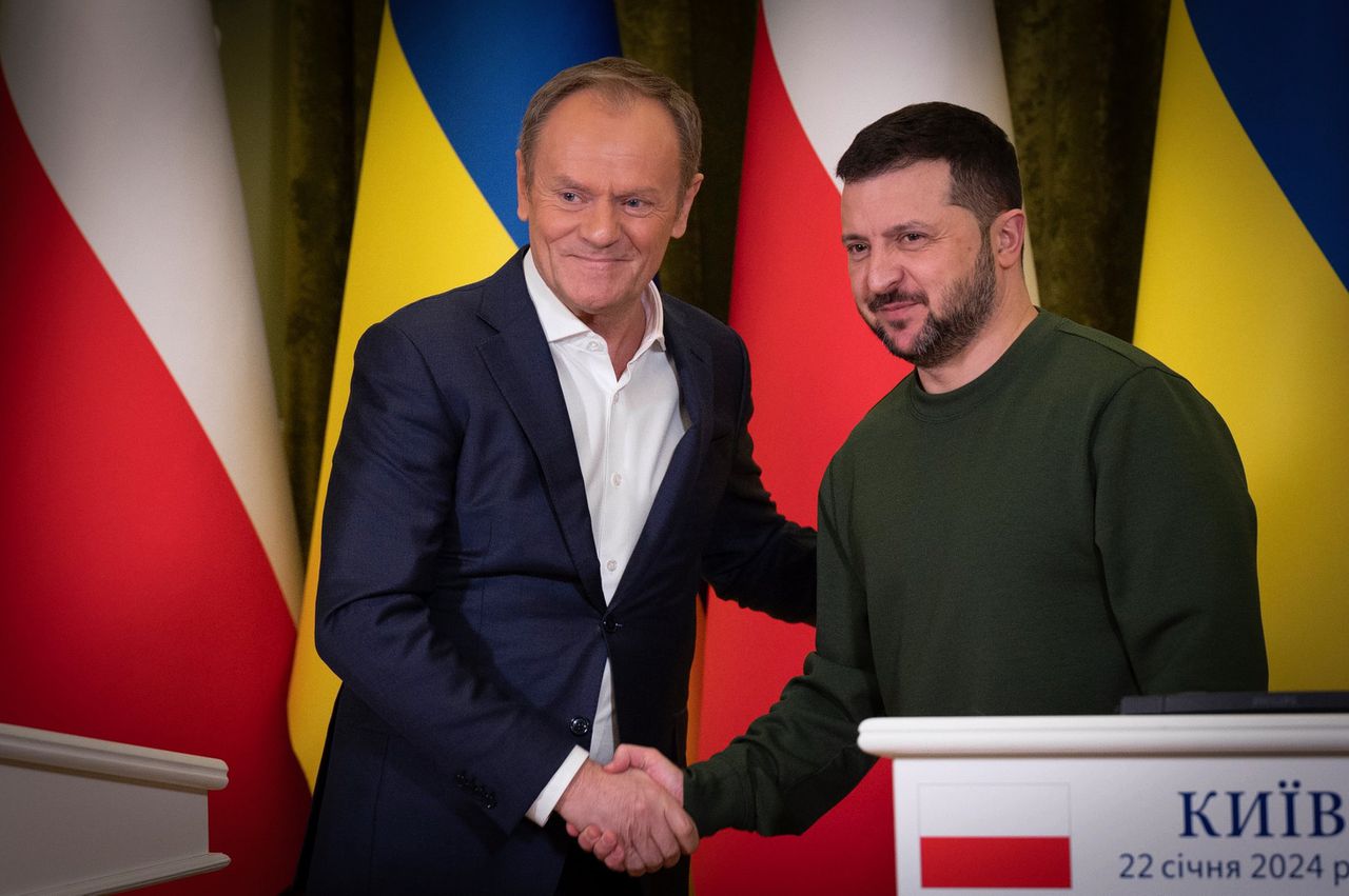Poolse premier Tusk is in Oekraïne om onmin over vrachtwagenconcurrentie bij te leggen 