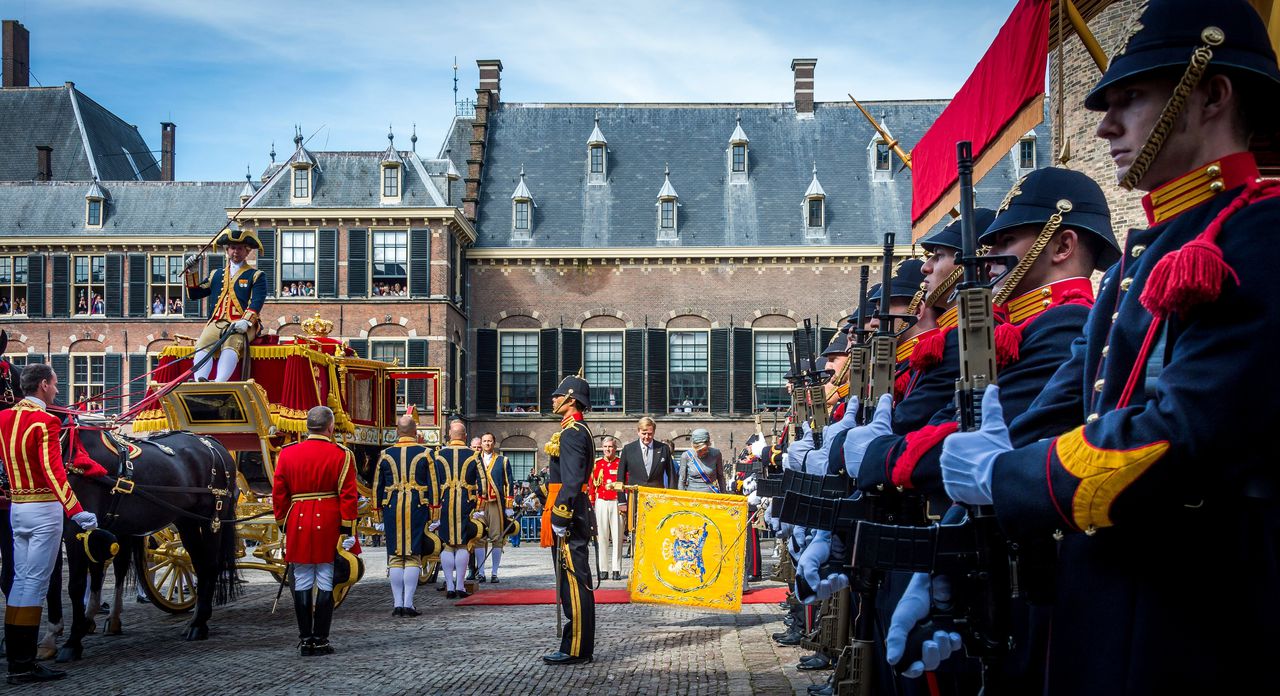 De Glazen Koets op het Binnenhof tijdens Prinsjesdag 2017.