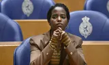 Fathiya Abdi GroenLinks-PvdA-kamerlid ( Pro ) tijdens een debat in de Tweede Kamer.