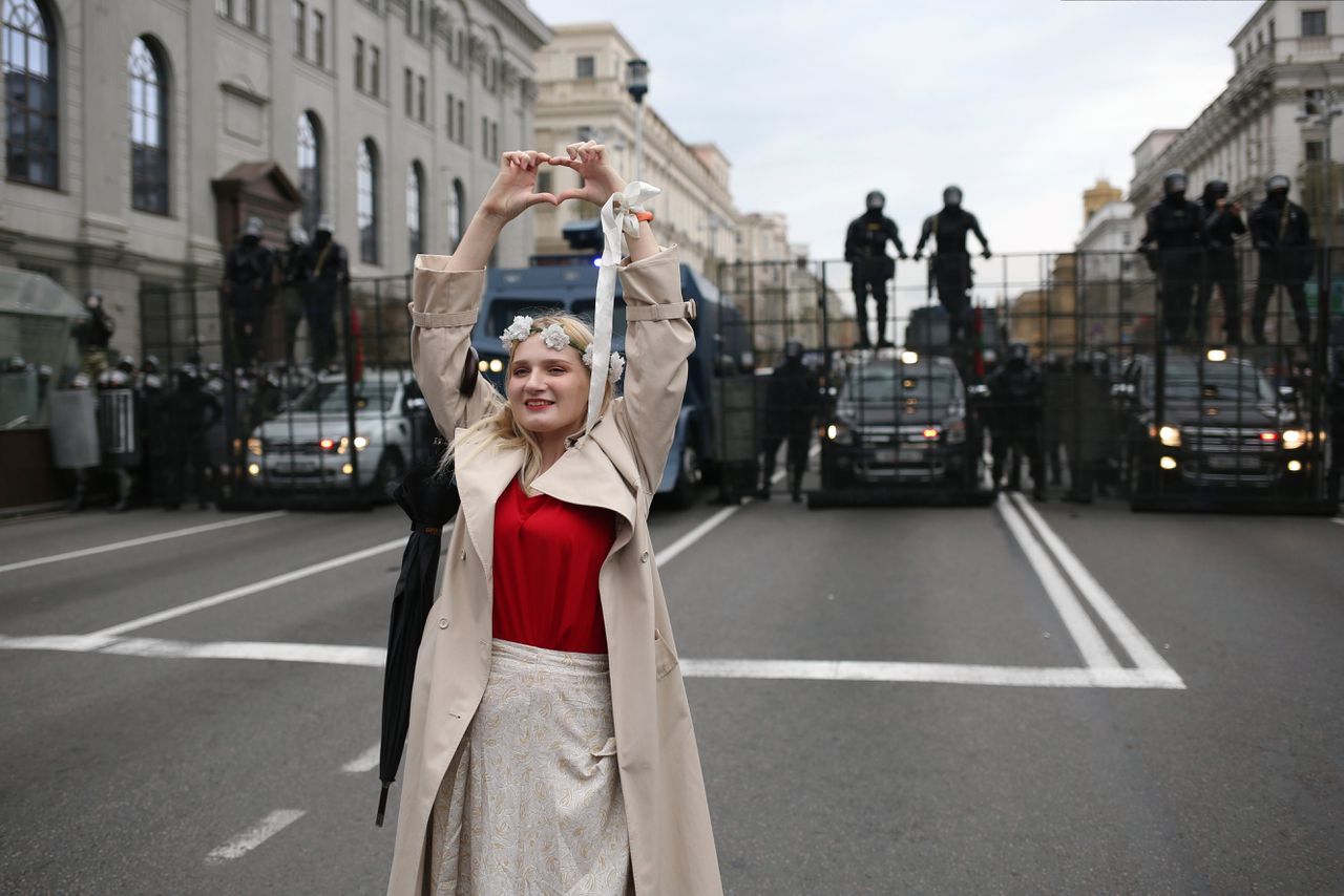 Deze zondag was er wederom in Minsk wederom een demonstratie tegen het regime van de Wit-Russische president Loekasjenko.
