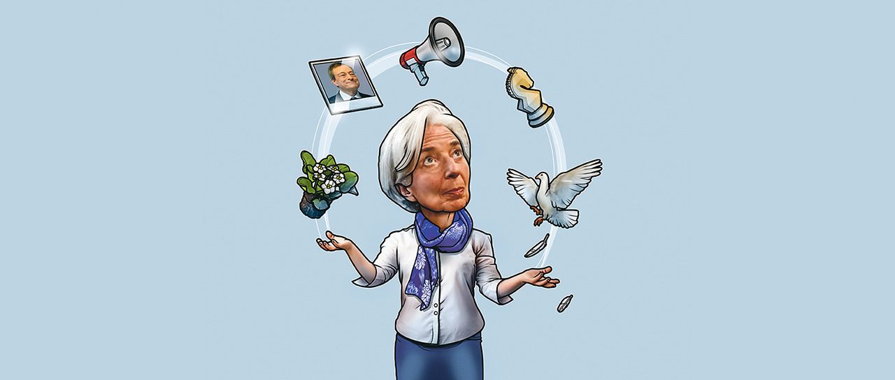  Lagarde zit voorlopig vast in het keurslijf dat Draghi naliet  