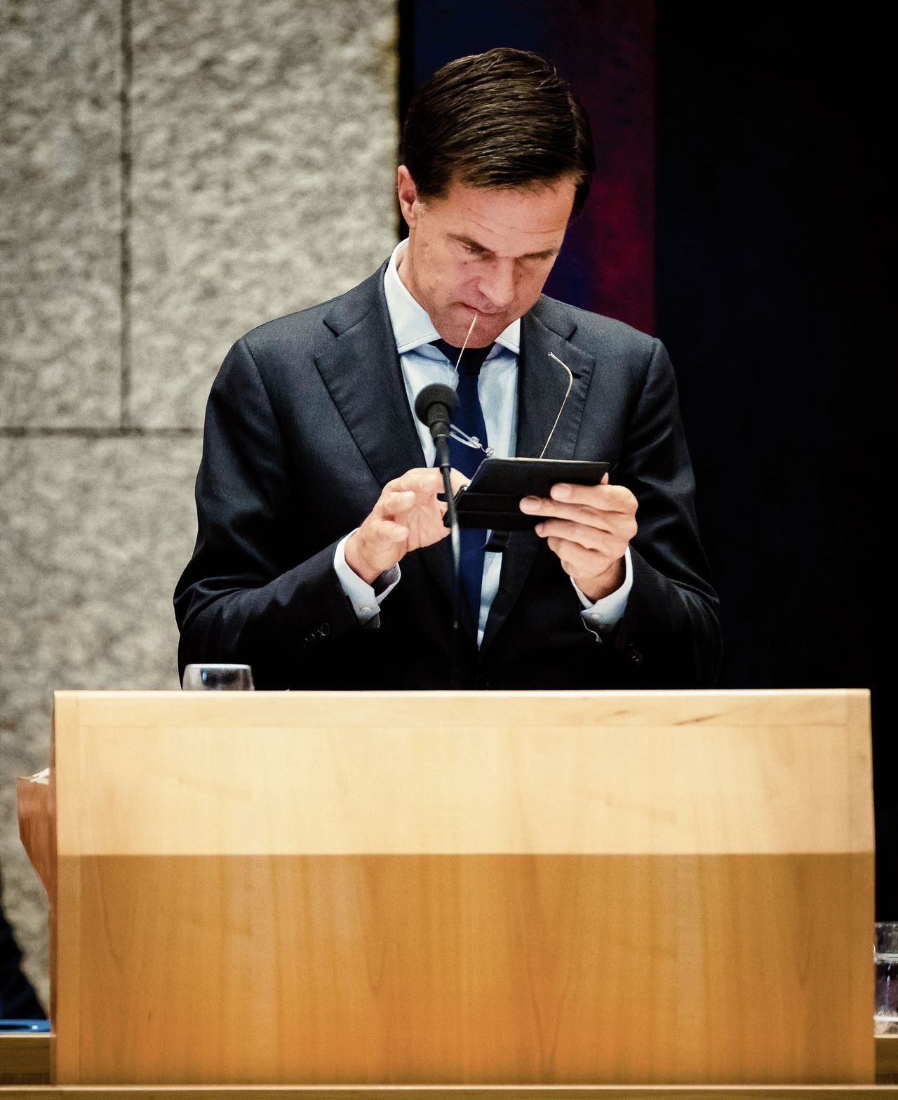 Premier Rutte in Tweede Kamer.