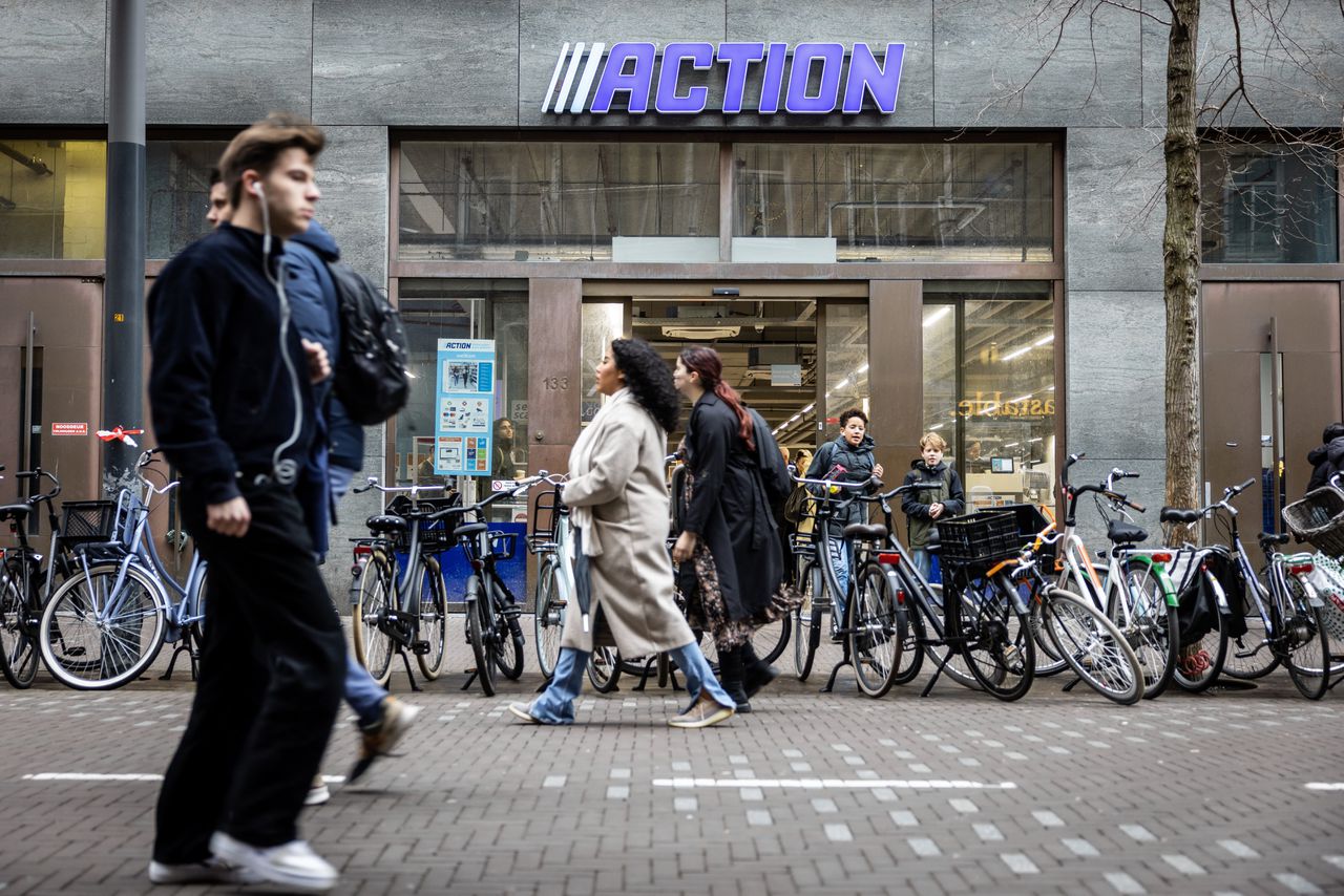 Een vestiging van Action in Den Haag. De winkelketen had een „uitzonderlijk goed” jaar, aldus de financieel topman.