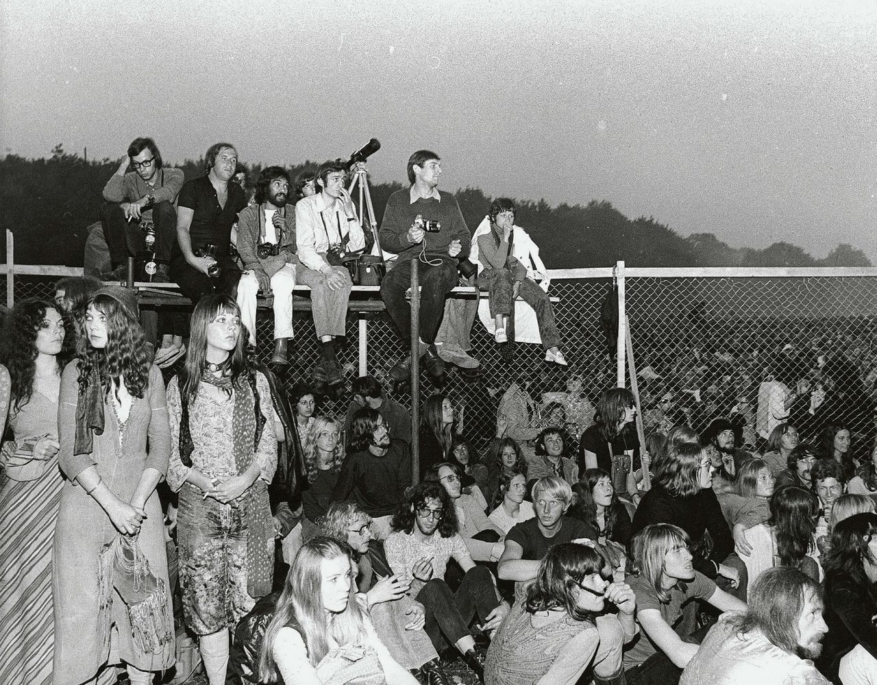 Popfestival in het Kralingse Bos, 1970.