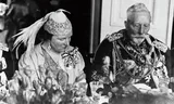 Prinses Juliana, dochter van Wilhelmina, en oud-keizer Wilhelm II.