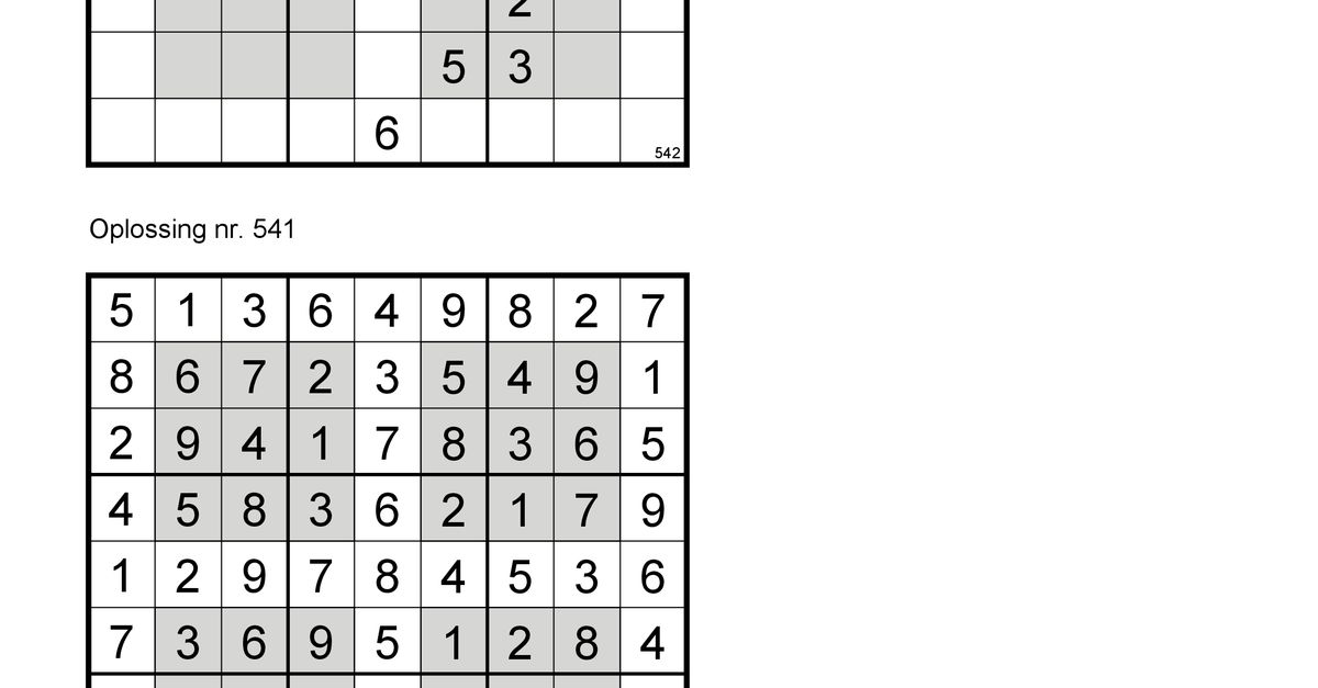 Sudoku NRC