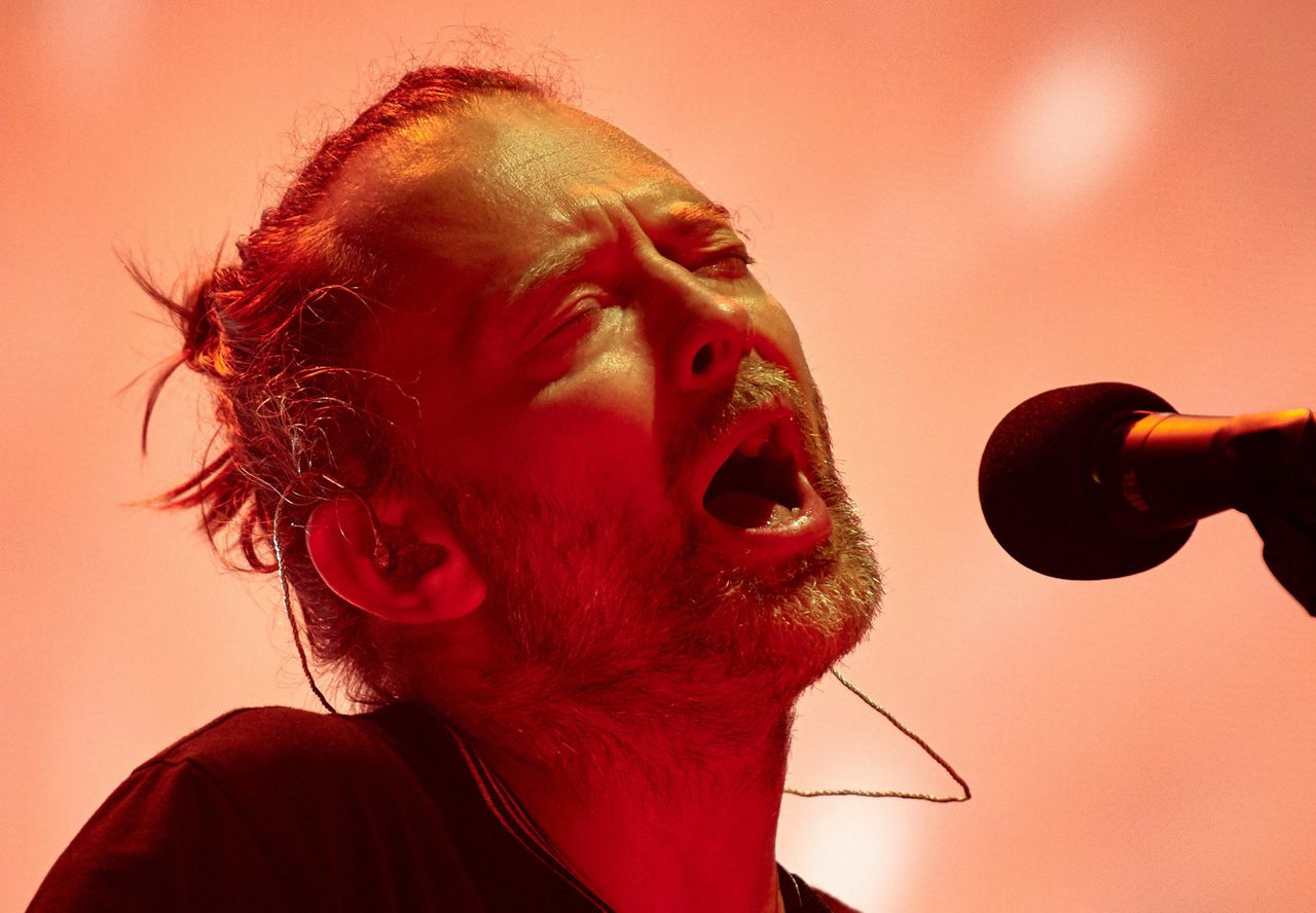 Zanger Thom Yorke van Radiohead.