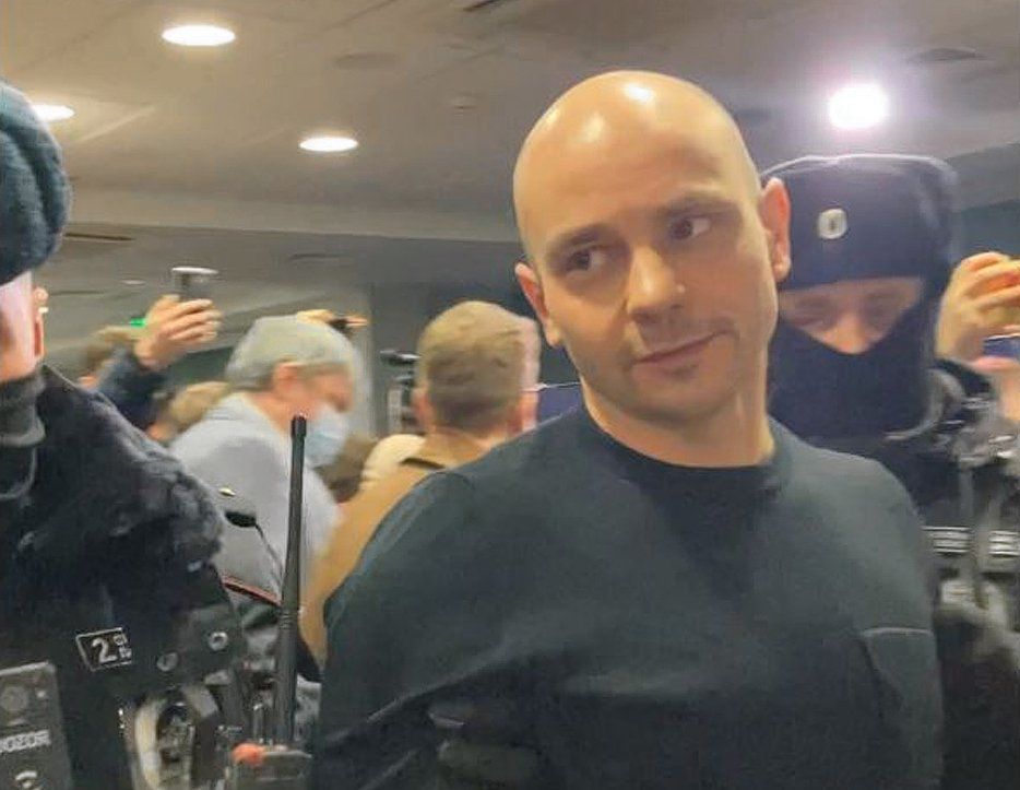 De Russische oppositiepoliticus Andrej Pivovarov is opgepakt in een staande gehouden vliegtuig. Hier is hij te zien op een foto uit maart.