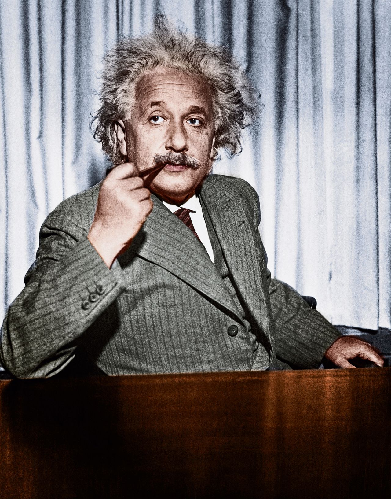 Albert Einstein tijdens zijn ballingschap in de Verenigde Staten, eind jaren dertig.