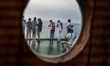 De boottocht van de Spaanse stad Málaga naar Melilla, een Spaanse exclave in Marokko.