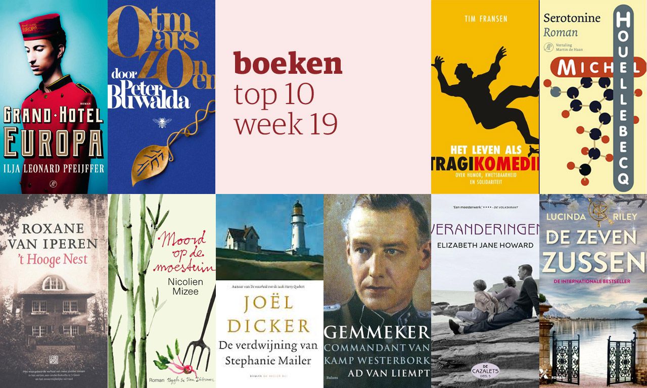 De tien bestverkochte boeken van week 19 