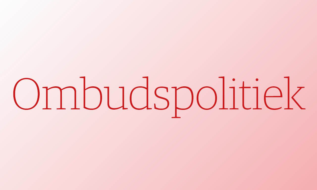 ‘Ombudspolitiek’ berust op interne tegenspraak 
