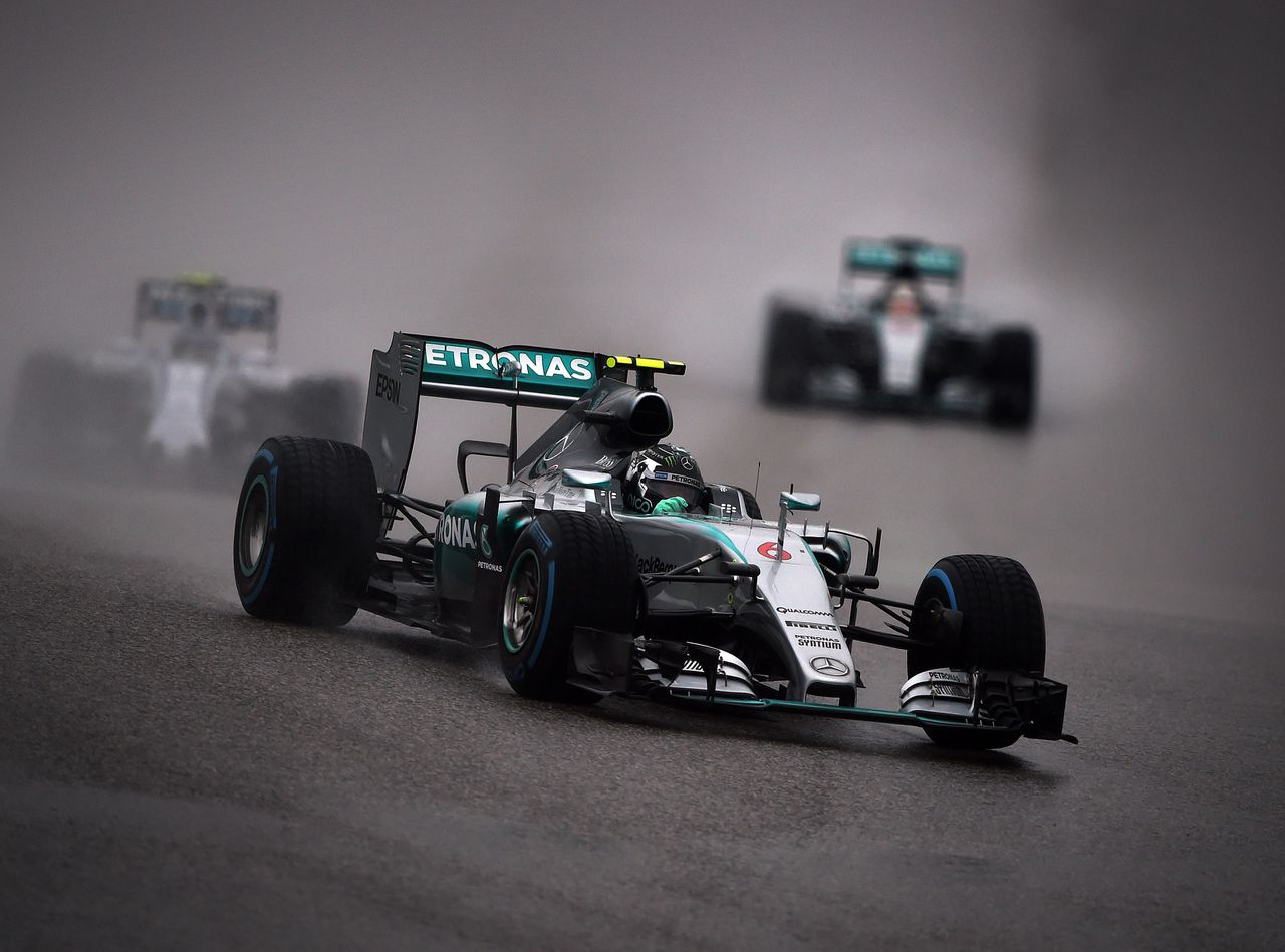 Winnaar van de kwalificatie, Nico Rosberg uit Duitsland.