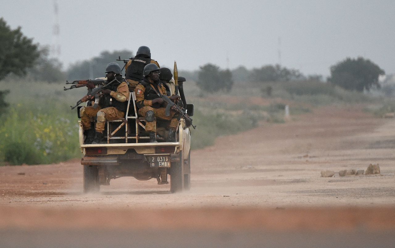 Veiligheidstroepen in Burkina Faso in 2015.