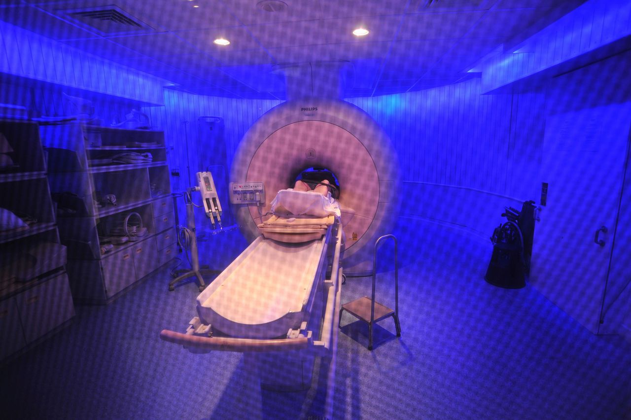 Een MRI-apparaat in een ziekenhuis in de Franse stad Lyon.