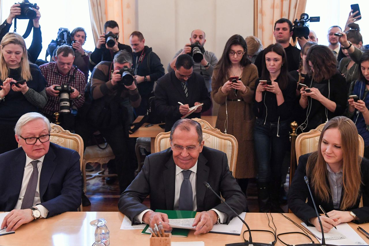 De Russische minister van Buitenlandse Zaken Sergej Lavrov ontving in Moskou op 1 maart Delcy Rodríguez, de vicepresident van Venezuela.