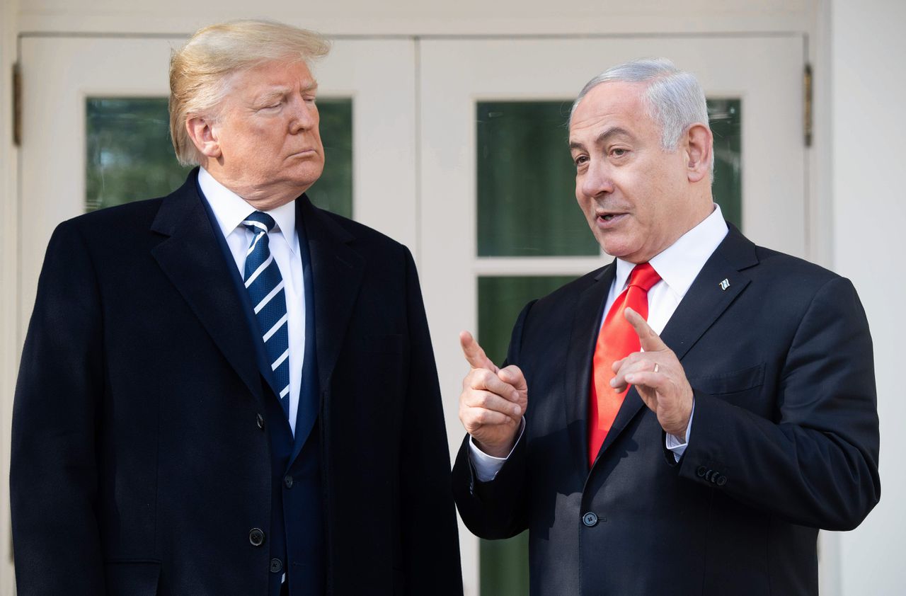 President Trump ontving dinsdag de Israëlische president Netanyahu in het Witte Huis.