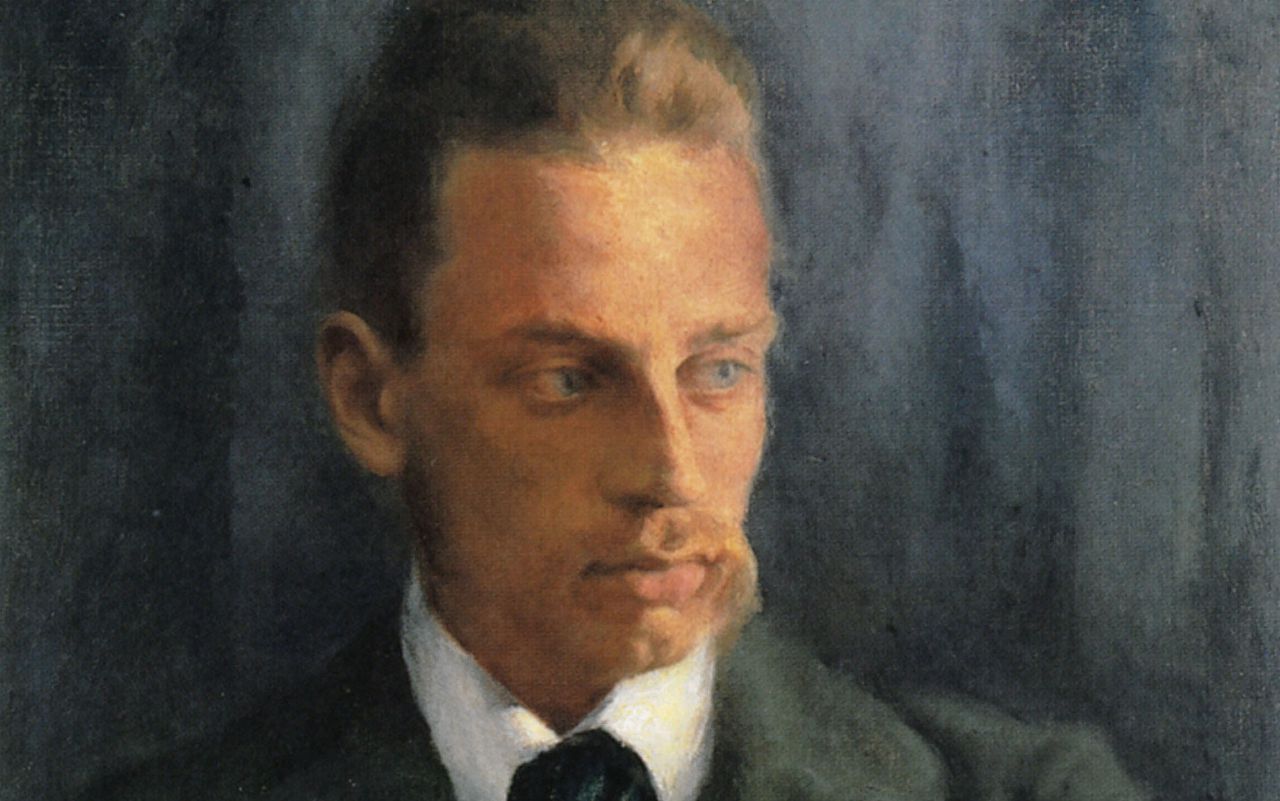 Portret van Rilke door Helmut Westhoff, 1901.