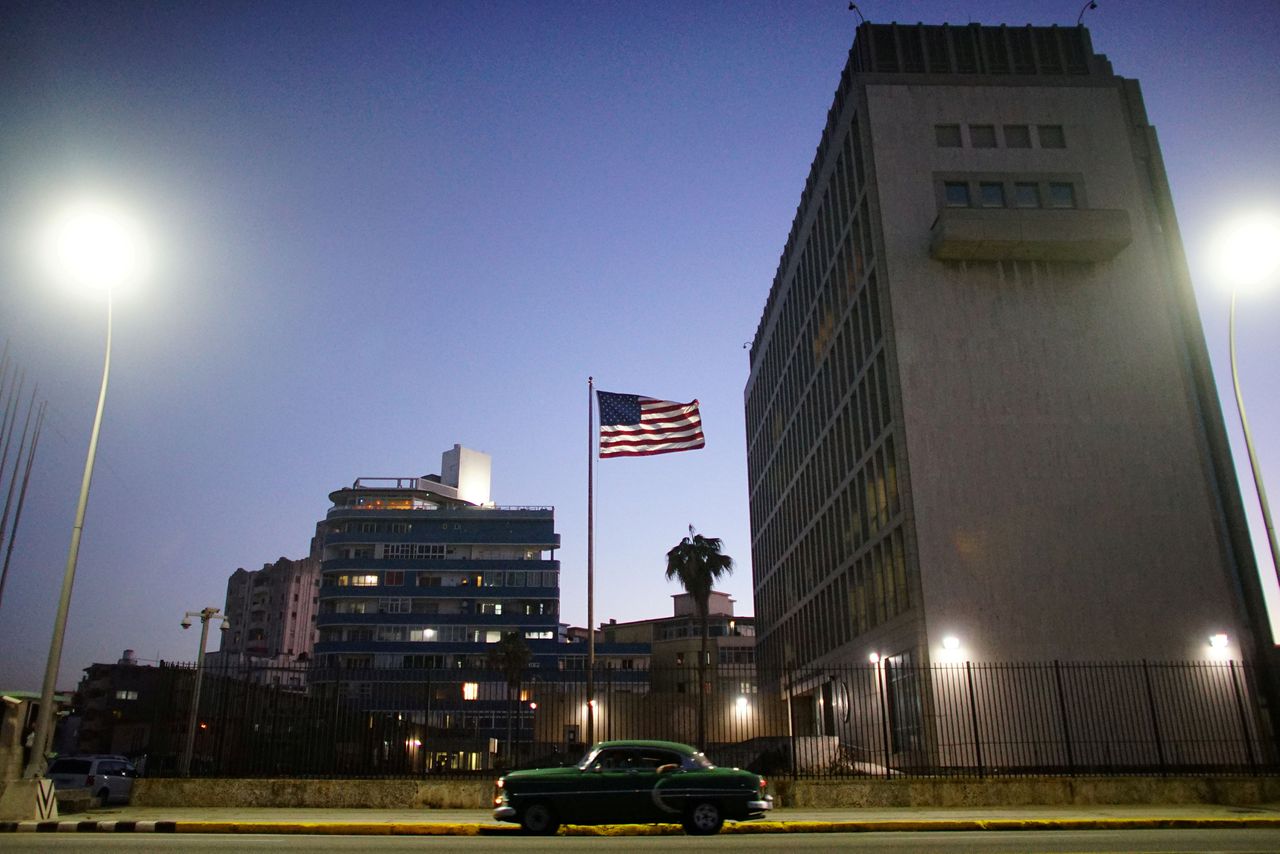 De Amerikaanse ambassade in Cuba.
