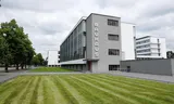 Het Bauhaus in Dessau, in de deelstaat Saksen-Anhalt, in 2020.