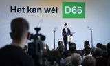 D66-leider Rob Jetten in oktober tijdens het verkiezingscongres van zijn partij in Den Bosch.