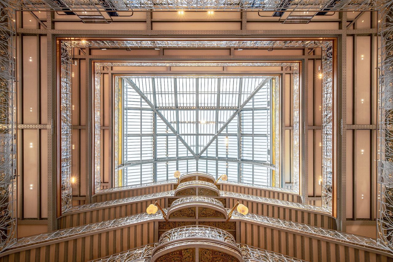 Detail van het onlangs heropende Parijse warenhuis La Samaritaine