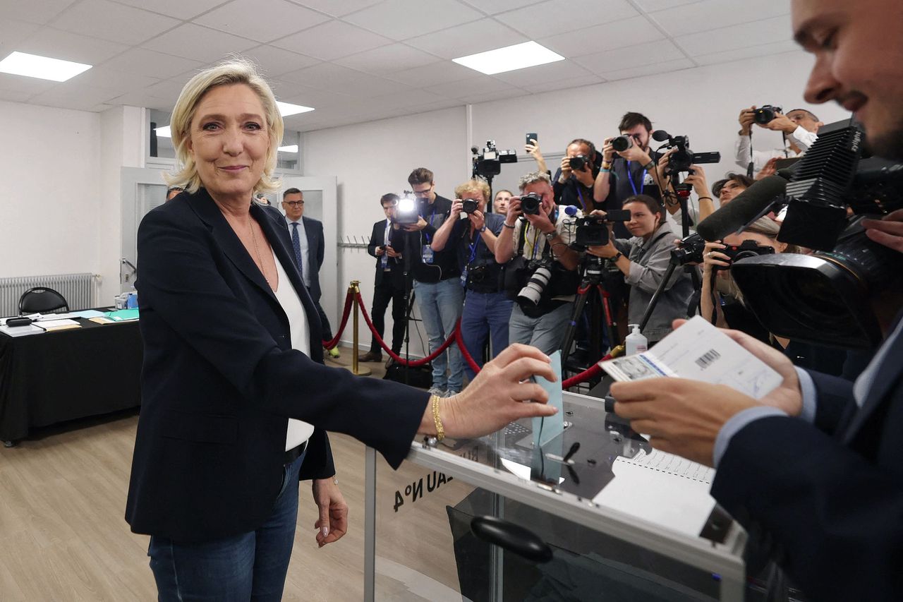 Rassemblement National van Le Pen grootste in eerste ronde Franse parlementsverkiezingen 