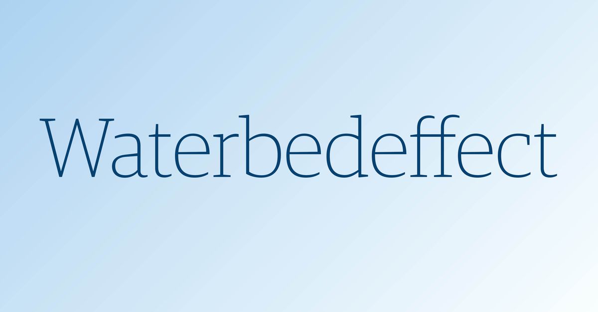 Het waterbedeffect beleeft een opleving - NRC