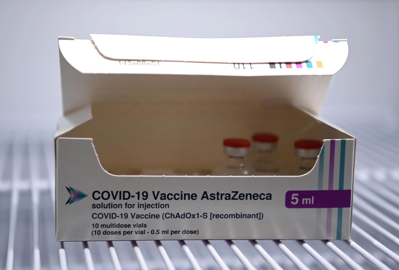 Een doses AstraZeneca-vaccins.