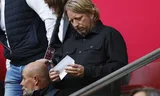 Ajax’ technisch directeur Sven Mislintat eerder dit seizoen op de tribune van de Johan Cruijff Arena.