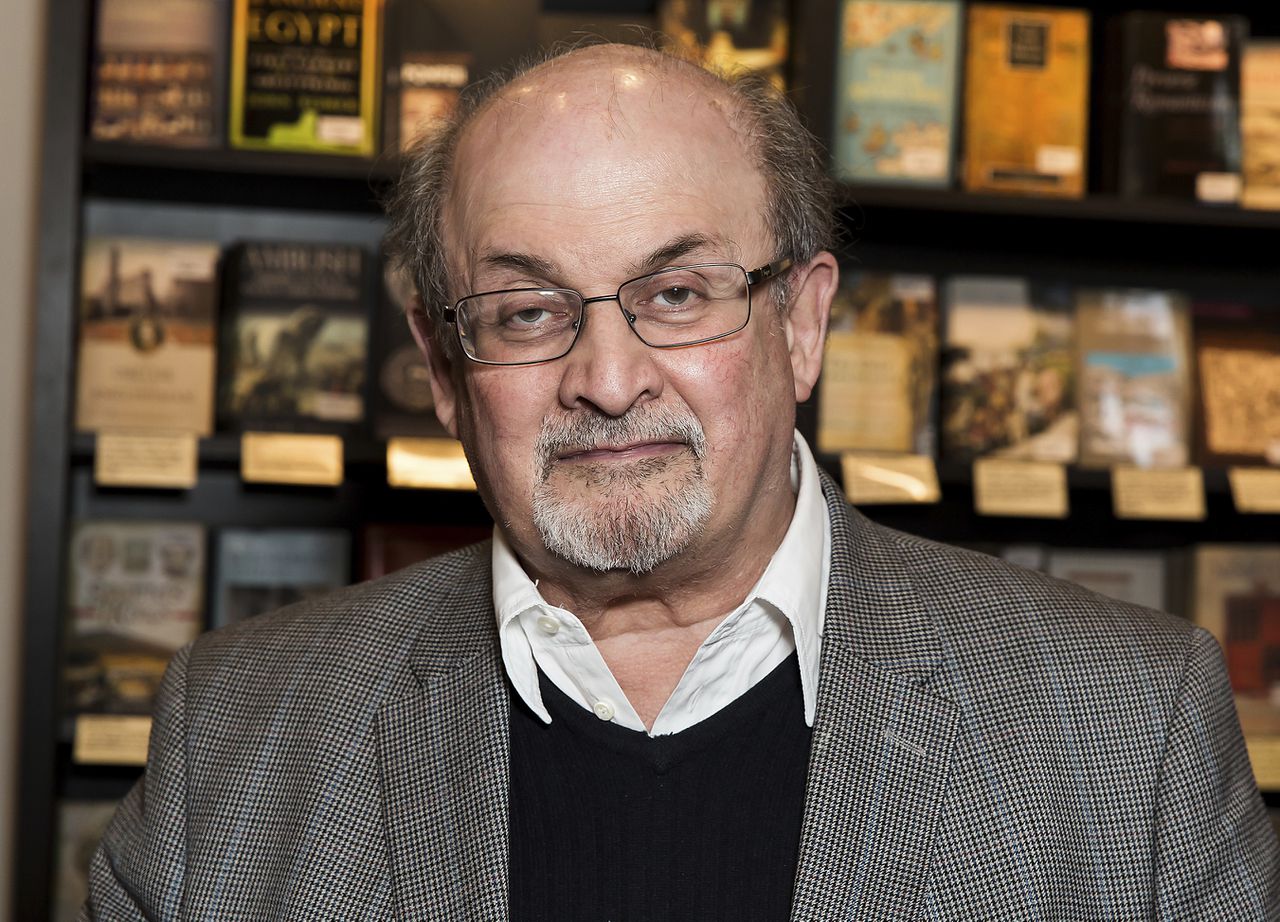 Schrijver Salman Rushdie.